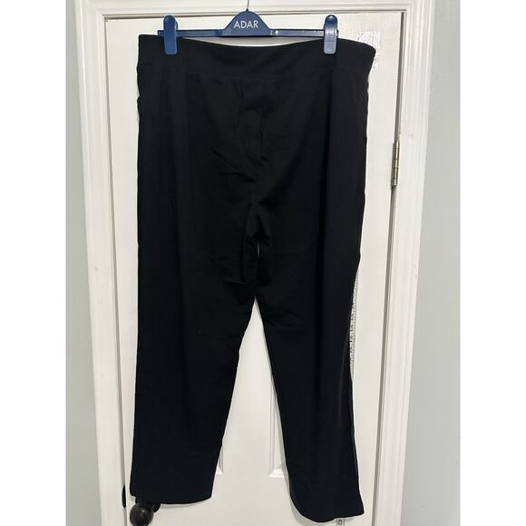 Chicos Weekend 3 Black Slinky Stretch Wide Leg Pull On Pants Women's XL - Picture 6 of 8